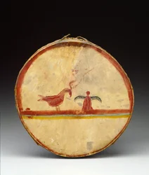 Trommel, Chippewa-Kultur, ca. 1840